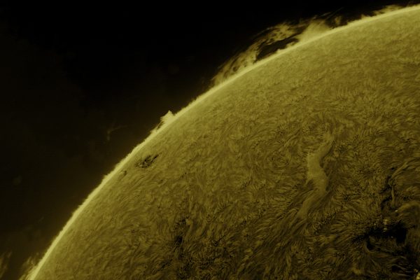 Solar Prom and Sunspot