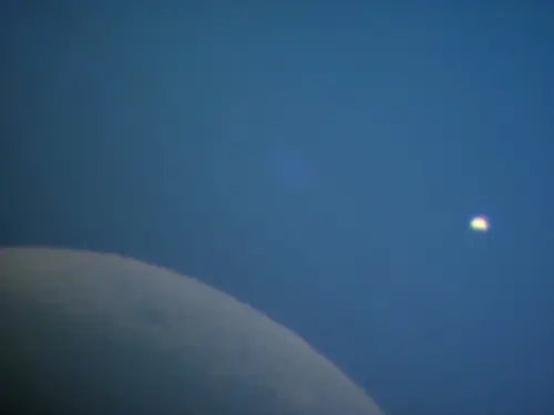 Venus slipping behind the Moon - 2